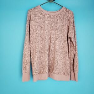 Mondetta Size Small Cheetah Print Sweatshrit